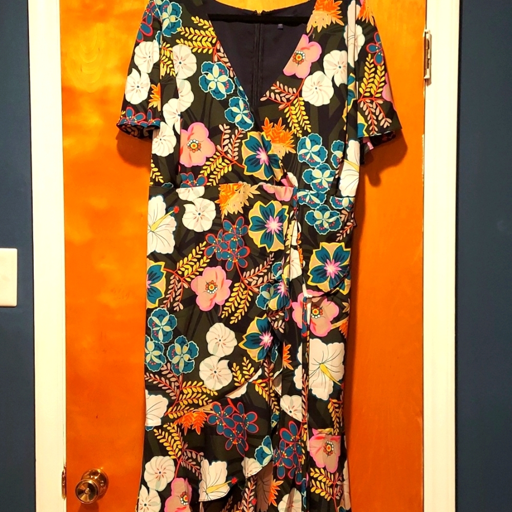 Rachel Roy Flutter Sleeve Dress